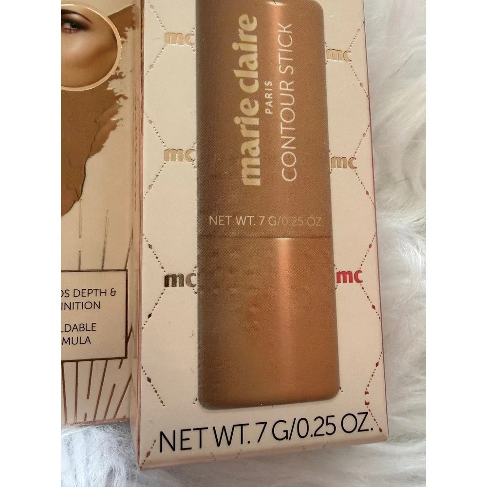 Marie Claire Paris Contour Stick Warm Brown Buildable Formula 0.25 oz New